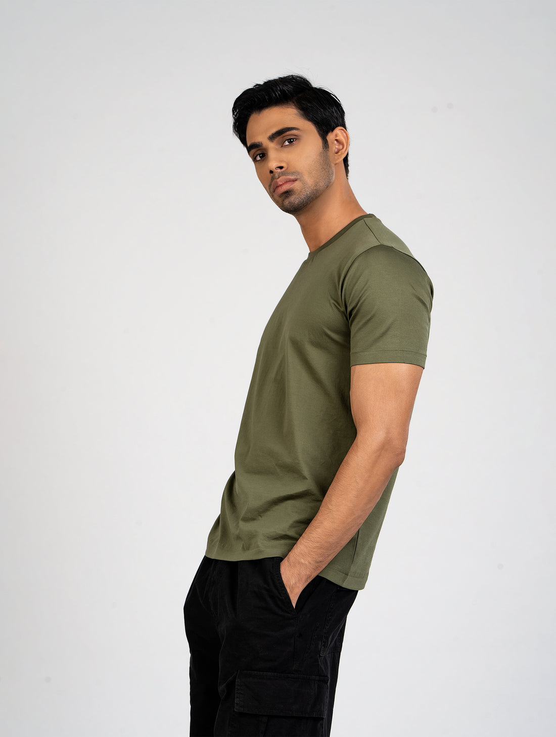 green colour tshirt