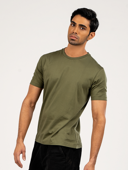 green colour t shirt for men